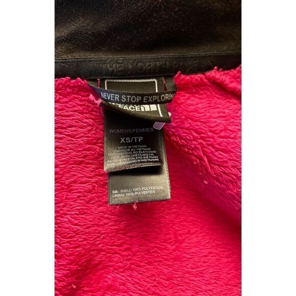 North Face northface osito fleece Jacket coat sweatshirt Xs- MED hot dark pink - Picture 8 of 12